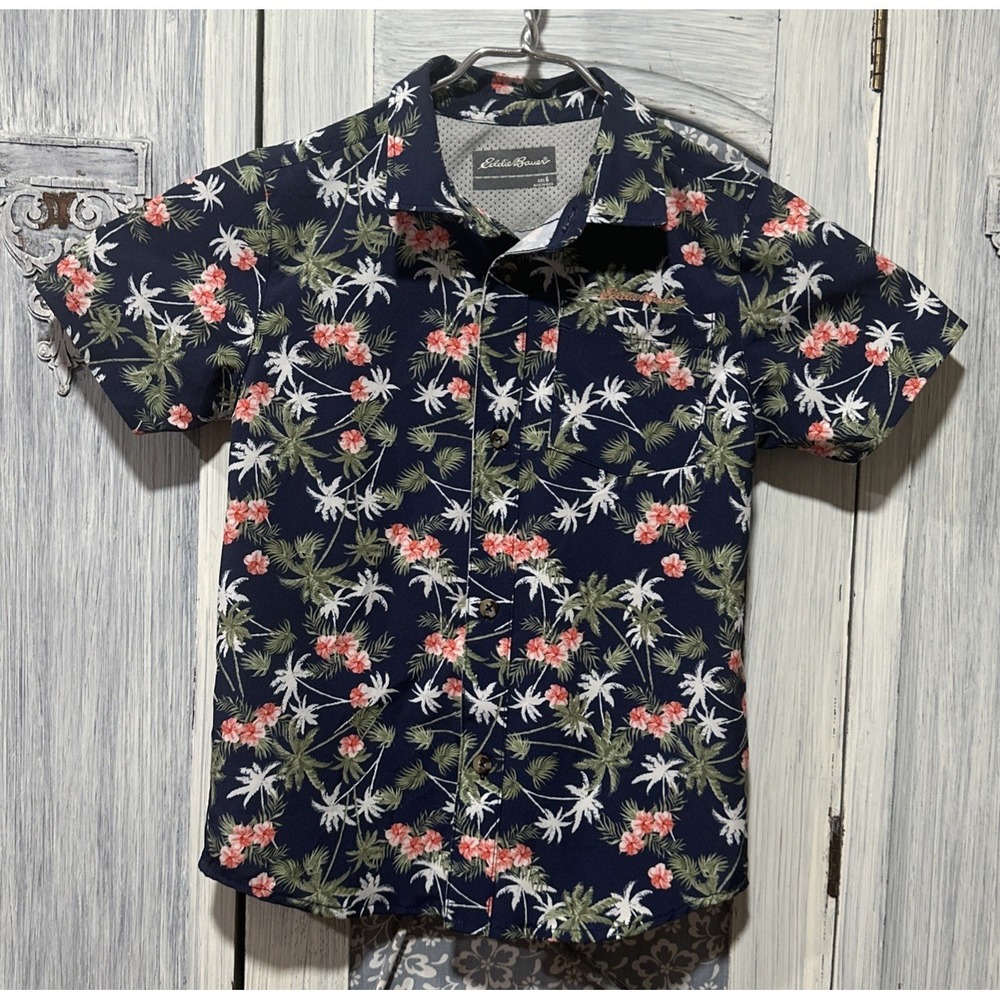 Eddie Bauer Tropical‎ /Hawaiian Kid Boy Summer Shirt Size: 6